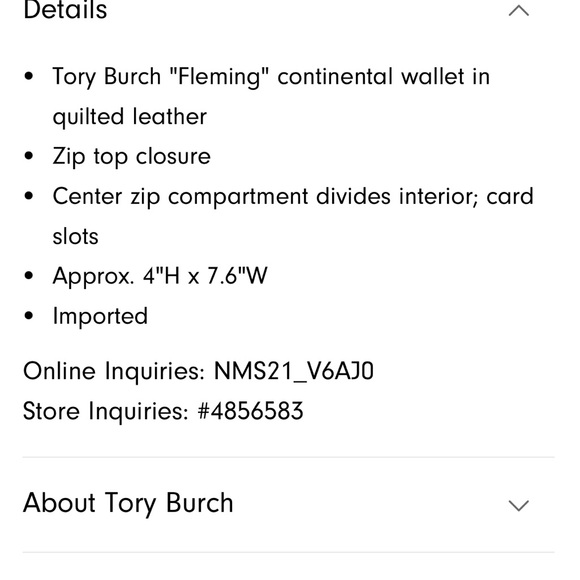 💙💙💙GORGEOUS BLUE TORY BURCH CONTINENTAL ZIP WALLET💙💙💙 - Picture 13 of 13